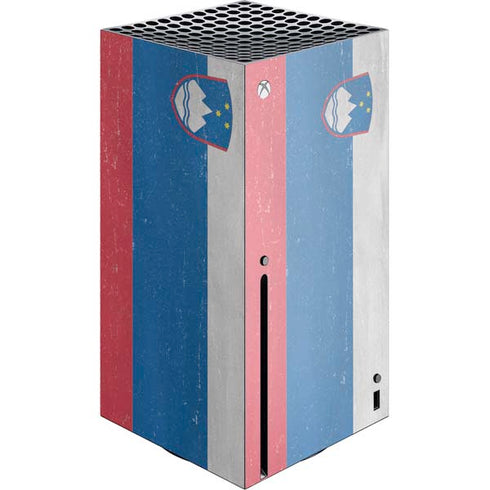 Slovenia Flag Distressed Xbox Series X Skins